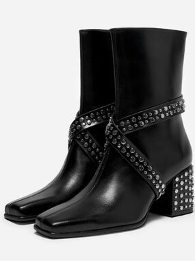 Zara by Ludovic de Saint Sernin studded Boots Size 39 Brand New in Box